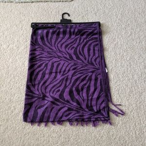 Zebra print scarf